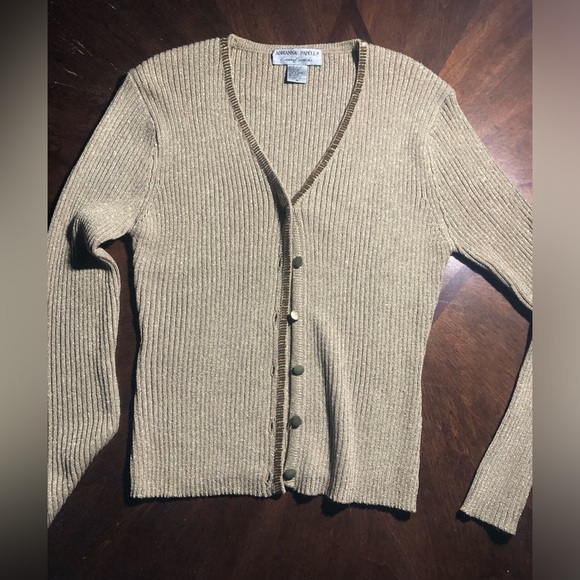Vintage Adrianna Papell Ribbed Sweater - Picture 2 of 3
